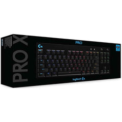 Logitech G Pro X Tkl Wired Mechanical Swappable Switches Lightsync Rgb Detachable Cable 12 Programmable F Keys Gx Blue Clicky Switches Black