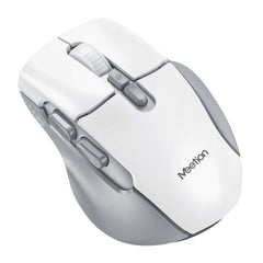 Meetion BTM001 2.4G Wireless & Bluetooth Dual-Mode Ergonomic Mouse -White