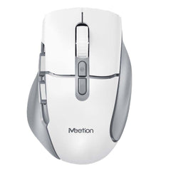 Meetion BTM001 2.4G Wireless & Bluetooth Dual-Mode Ergonomic Mouse -White