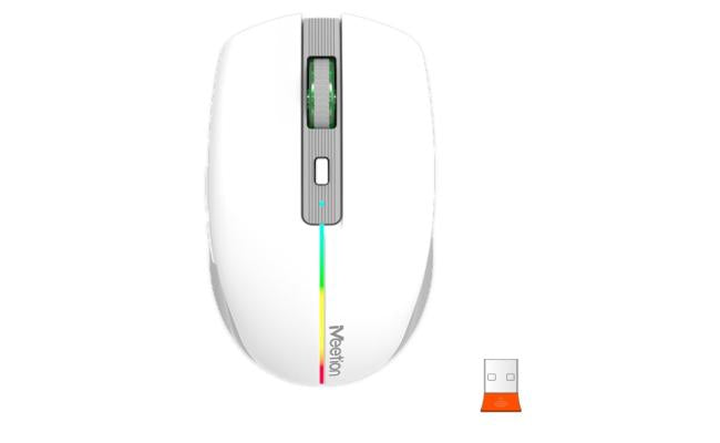 Meetion Btm002 2.4g Wireless & Bluetooth Dual Mode Mouse White