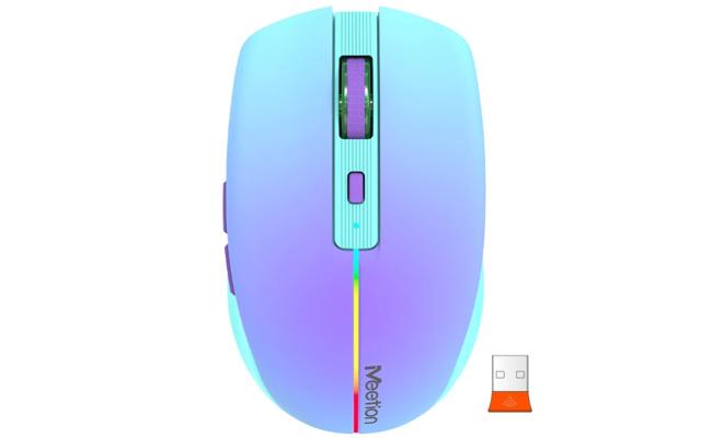 Meetion Btm002 2.4g Wireless & Bluetooth Dual Mode Mouse Blue