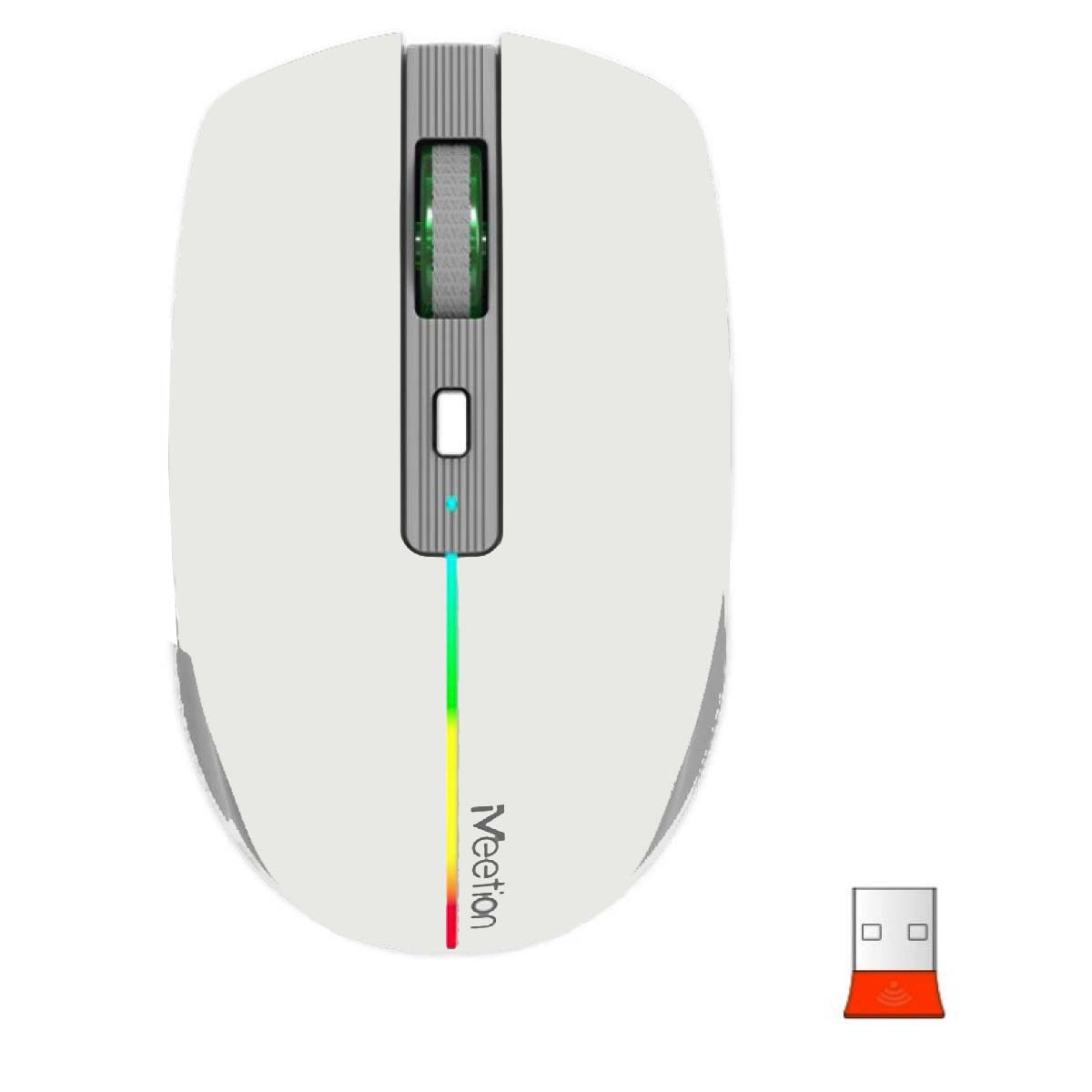 Meetion BTM002 2.4G Wireless & Bluetooth Dual Mode Mouse -Khaki