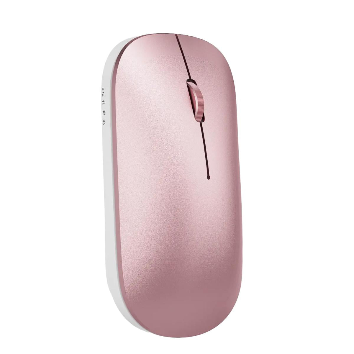 Meetion BTM003 Quad Mode Bluetooth Wireless Mouse -Pink