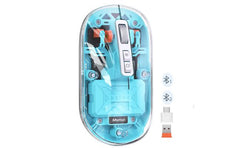 Meetion Btm005 Dual Mode 2.4g Bluetooth & Wireless Mouse Blue