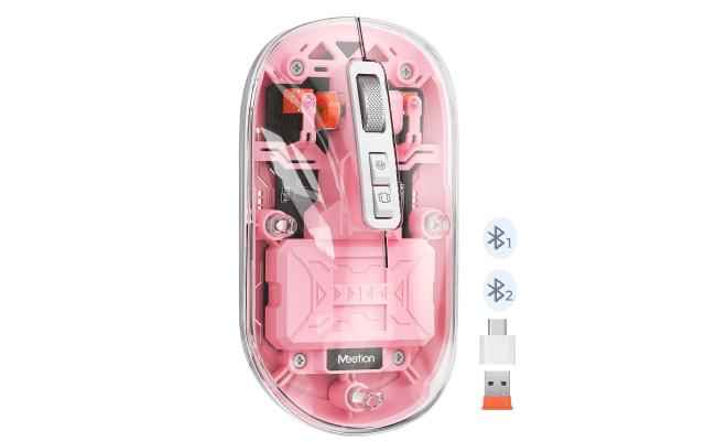 Meetion Btm005 Dual Mode 2.4g Bluetooth & Wireless Mouse Orange