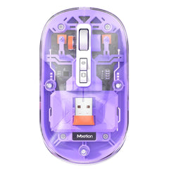 Meetion BTM005 Dual Mode 2.4G Bluetooth & Wireless Mouse -Purple