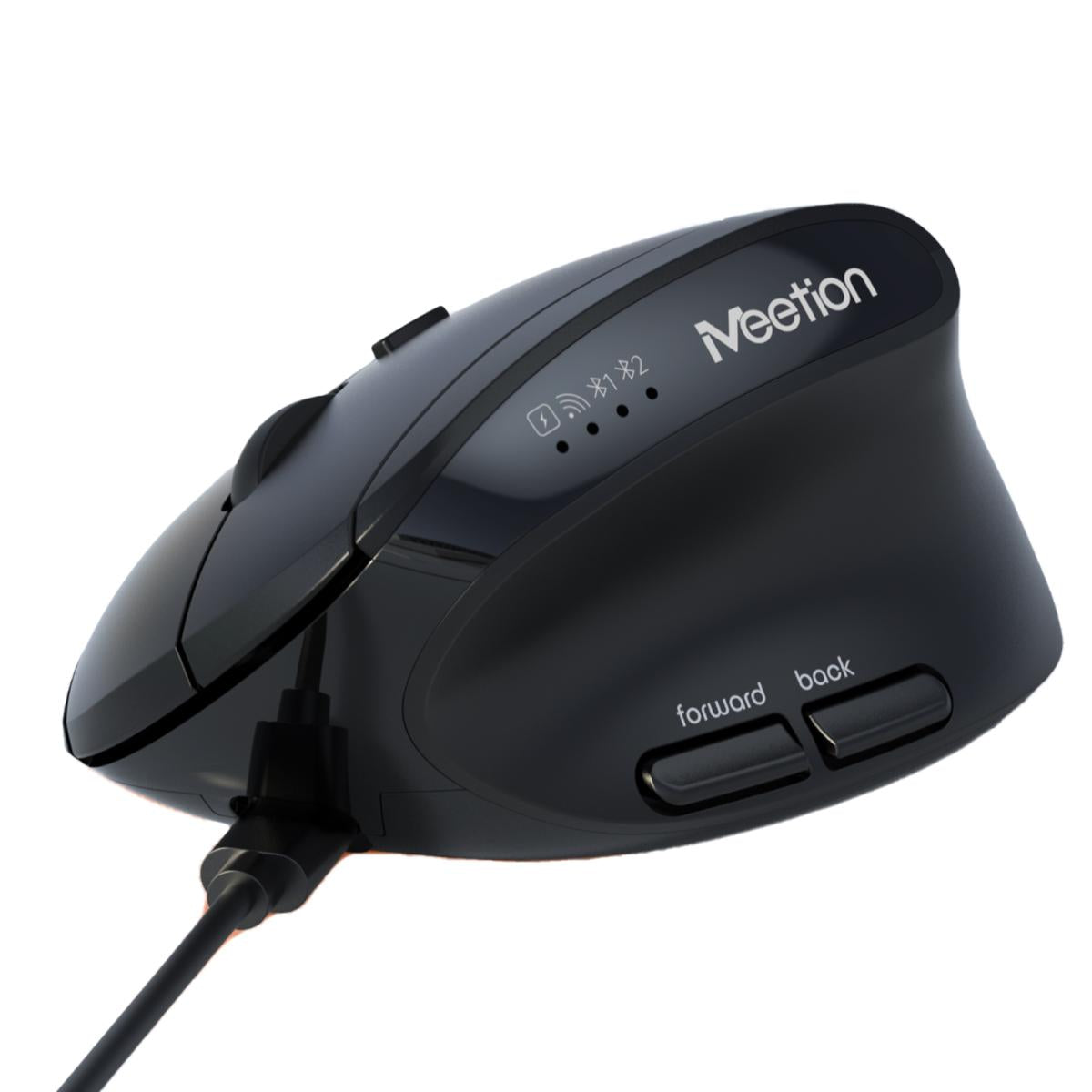 Meetion BTM008 Ergonomic Vertical Wireless Mouse BT+2.4GHz