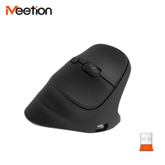 Meetion BTM010R Right-Handed Ergonomic Wireless Vertical Mouse -Black