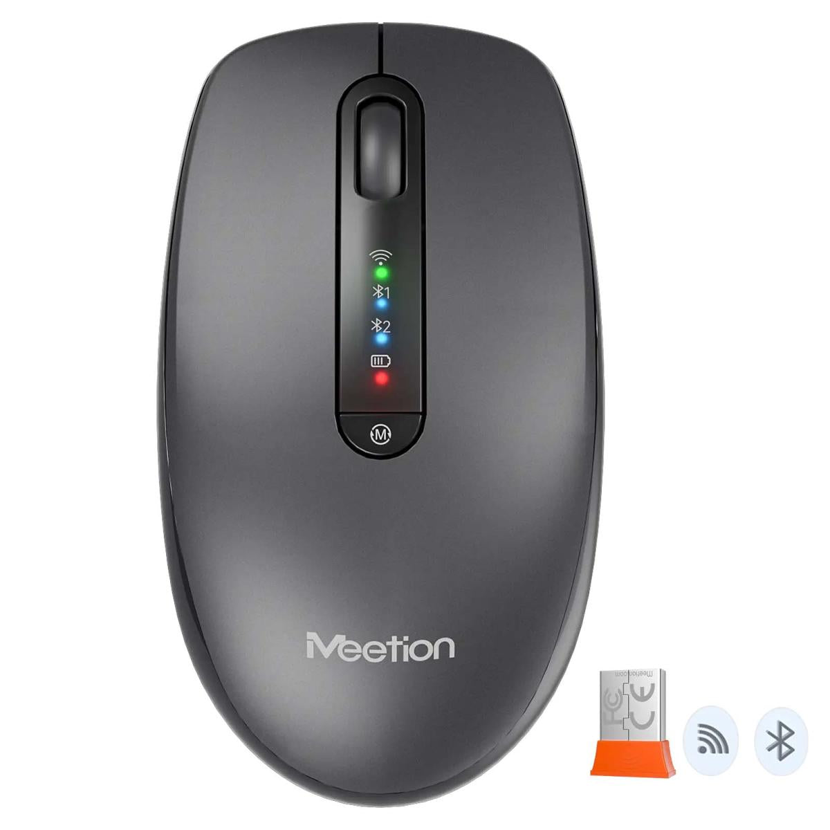 Meetion BTM100R Wireless Silent Rechargeable Mouse