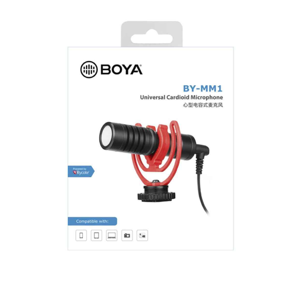 Boya BY-MM1 Universal Cardioid Wired Microphone Boya BY-MM1 Universal Cardioid Wired Microphone