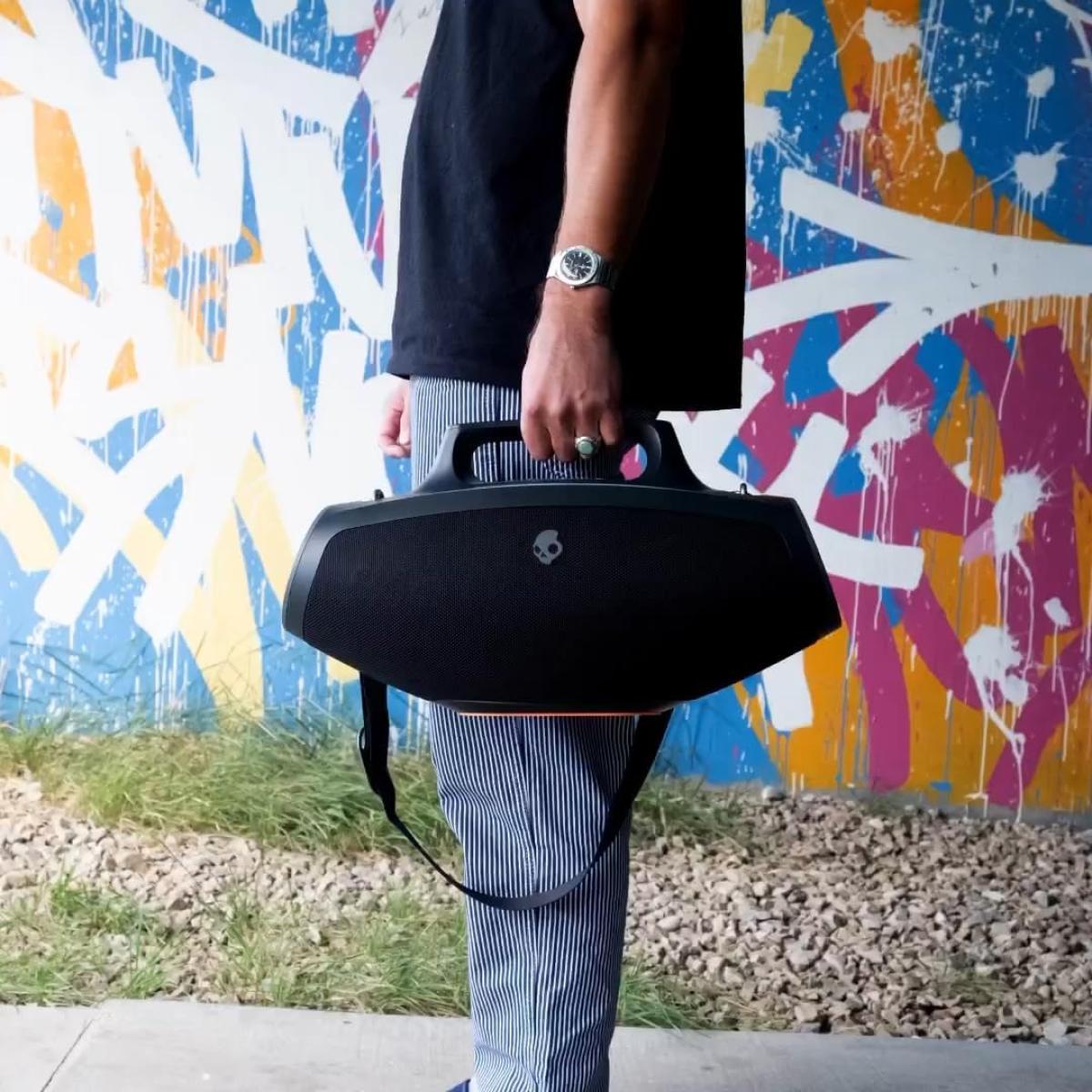 Skullcandy Barrel Bluetooth Boombox Speaker - Water Resistant Wireless Portable Speaker
