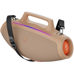 Skullcandy Barrel Bluetooth Boombox Speaker – Water Resistant Wireless Portable Speaker, With Led Lightshow Mode, 12 Hour Battery, Multi Link, & Usb C & Usb A Output Charging Primer