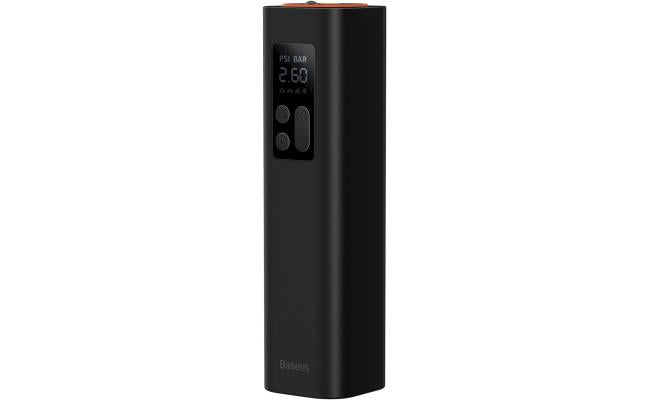 Baseus Car Tool Super Mini Inflator Tire Pump 15sec Fast Inflation, 4 Tires In 25 Minutes, Black