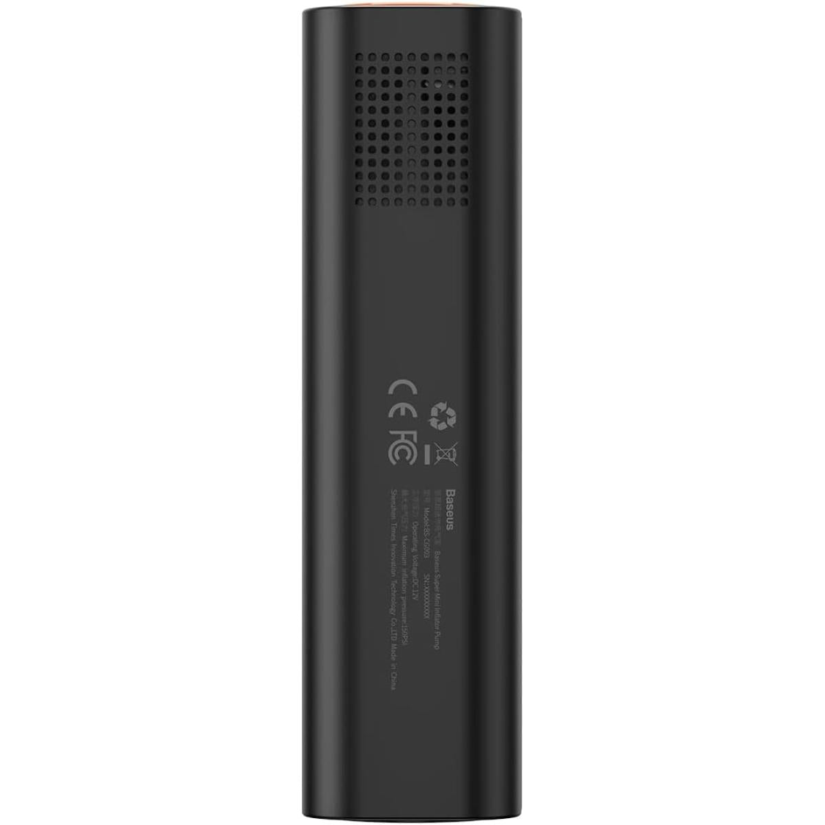 Baseus Car Tool Super Mini Inflator Tire Pump 15sec Fast Inflation, 4 Tires In 25 Minutes, Black