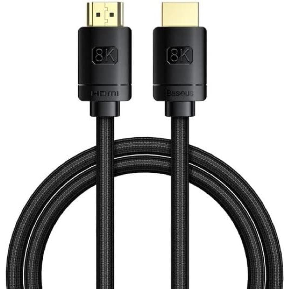 Baseus High-Definition Series 2.1 HDMI 8K to HDMI 8K Adapter Cable - Black