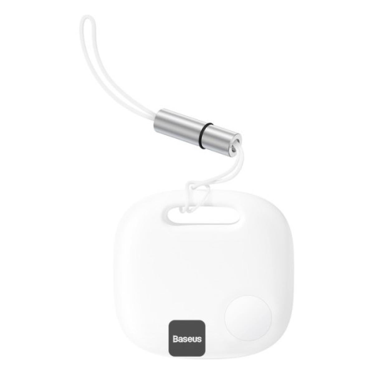 Baseus T2 Pro Bluetooth Key Finder Anti Loss Tracker with Replaceable Battery, 365 Day Smart Tag for Keys, Pets, Luggage Ios & Android White