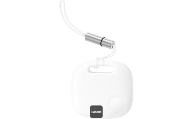 Baseus T2 Pro Bluetooth Key Finder Anti Loss Tracker with Replaceable Battery, 365 Day Smart Tag for Keys, Pets, Luggage Ios & Android White