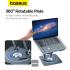 Baseus Foldable Stand for Laptop And iPad Tablet 360 Degree Rotatable (three Fold Version) Grey