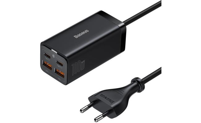Baseus Gan3 Pro Fast Universal Gan Charger 2 X Usb Type C / 2x Usb 100w Pd3.0, Qc4.0 +, Afc Black Baseus Gan3 Pro Fast Universal Gan Charger 2 X Usb Type C / 2x Usb 100w Pd3.0, Qc4.0 +, Afc Black