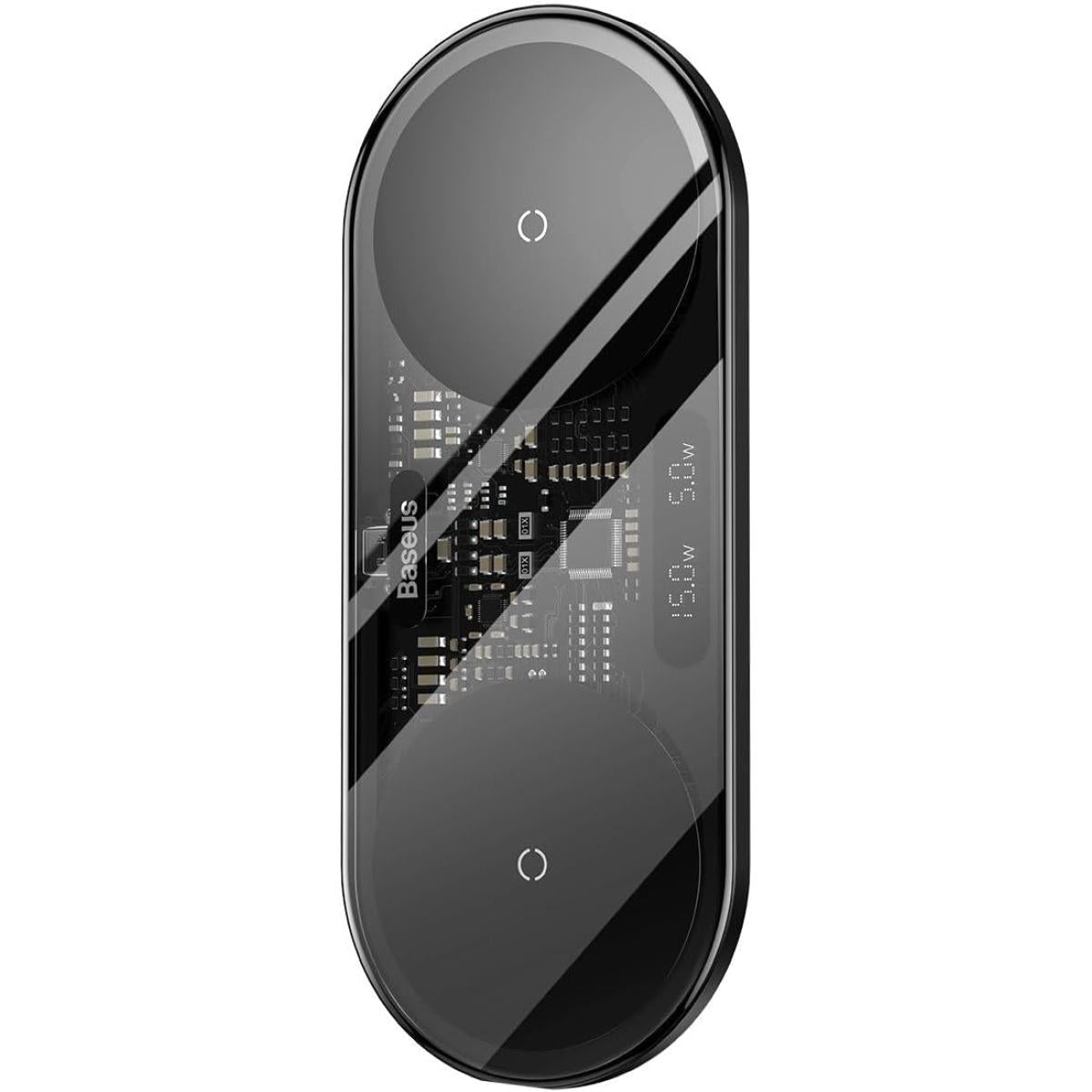 Baseus Digital Led Display 2in1 Wireless Charger 20w Black Universal Version (include Usb For Type C 3a 1m) Black Baseus Digital Led Display 2in1 Wireless Charger 20w Black Universal Version (include Usb For Type C 3a 1m) Black