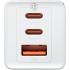 Baseus Travel Charger Gan5 Pro Fast Wall Charger, C+c+u, Qc, Afc, Pd 65w With Type C To Type C (100w) Cable 1m, White Baseus Travel Charger Gan5 Pro Fast Wall Charger, C+c+u, Qc, Afc, Pd 65w With Type C To Type C (100w) Cable 1m, White