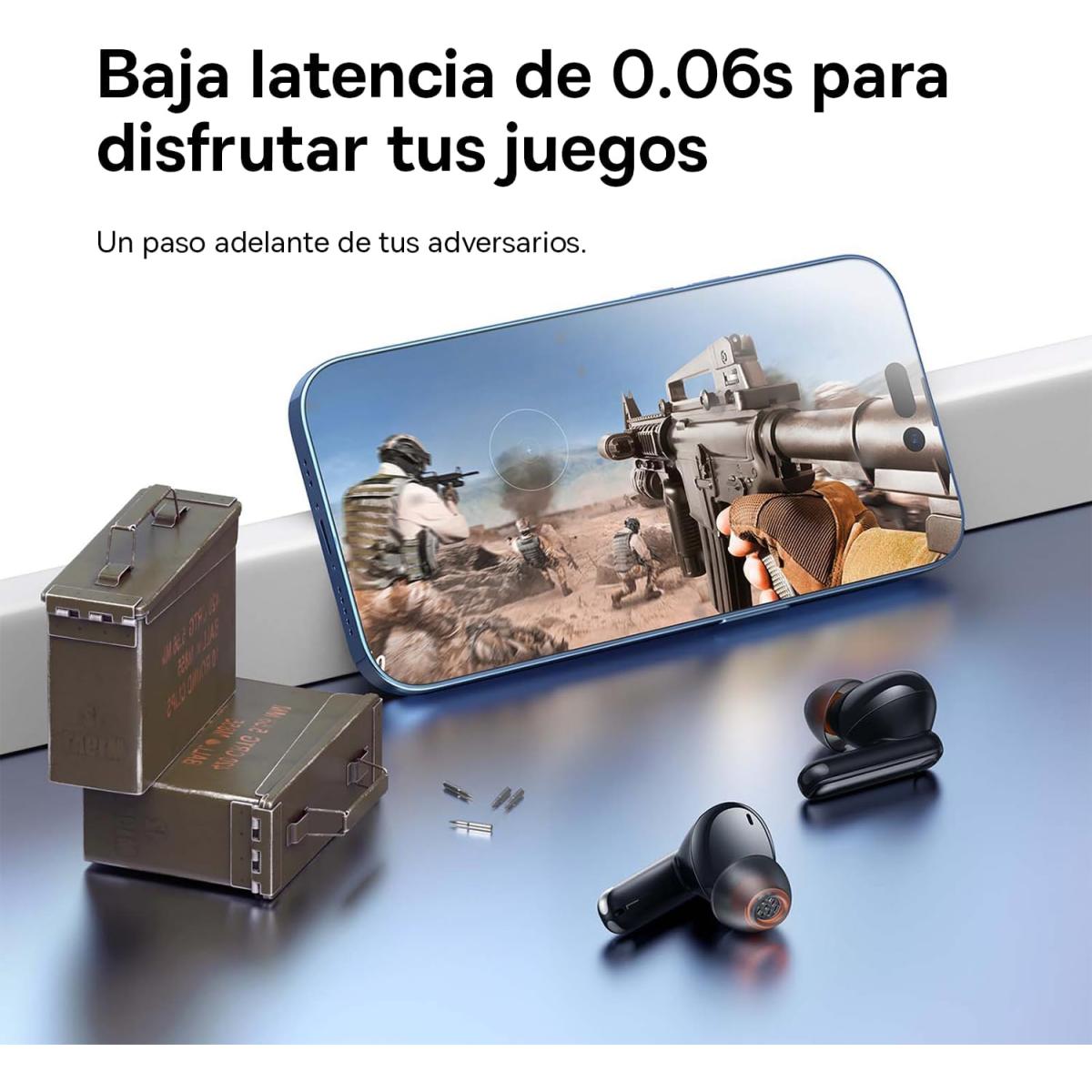 Baseus Bowie MZ10 True Wireless Earphones Anc Enc Open Ear Bluetooth 5.4, 20h Battery & Fast Charging Black