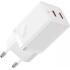 Baseus GAN5 Pro Fast Charger Dual Type C Port, 40w EU, B Technology White