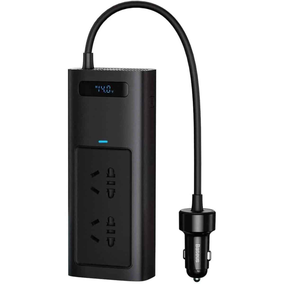 Baseus Car Inverter Dc 12v To Ac 220v 150w Auto Converter Type C Usb Fast Charging Charger Eu Socket Car Inverter Power Adapter Cn/eu Plug Black