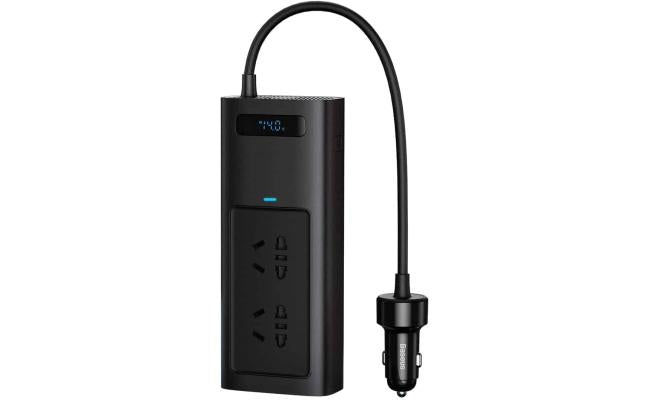 Baseus Ac 220v Dc 12v black 150w USB adapter Car Inverter to Auto Converter Type