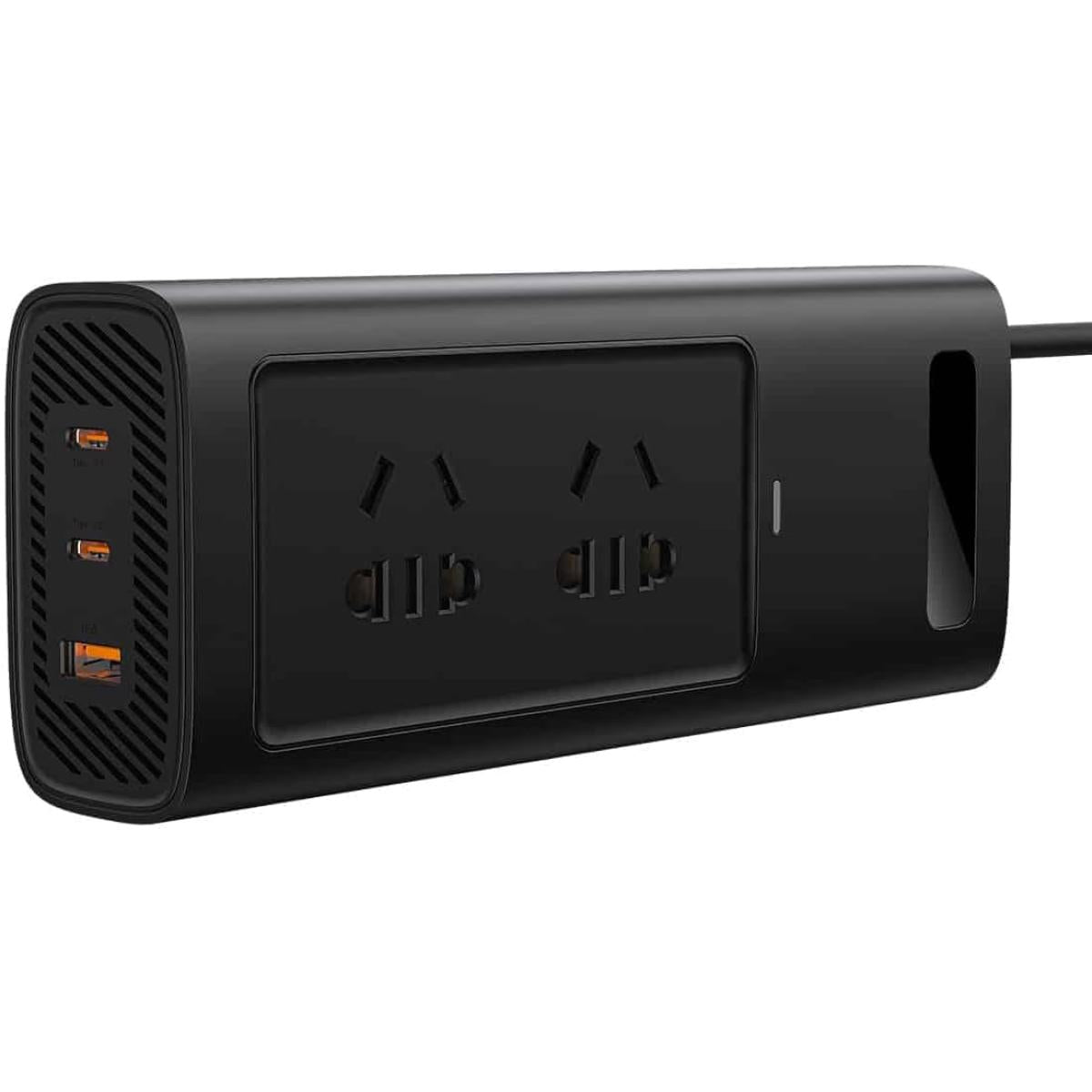 Baseus Ac 220v Dc 12v black 150w USB adapter Car Inverter to Auto Converter Type