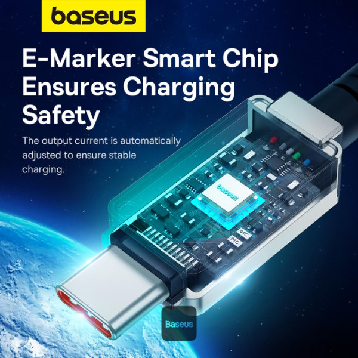 Baseus Unbreakable Series 100w Pd Fast Charging Data Cable Type C To Type C 1m White Baseus Unbreakable Series 100w Pd Fast Charging Data Cable Type C To Type C 1m White