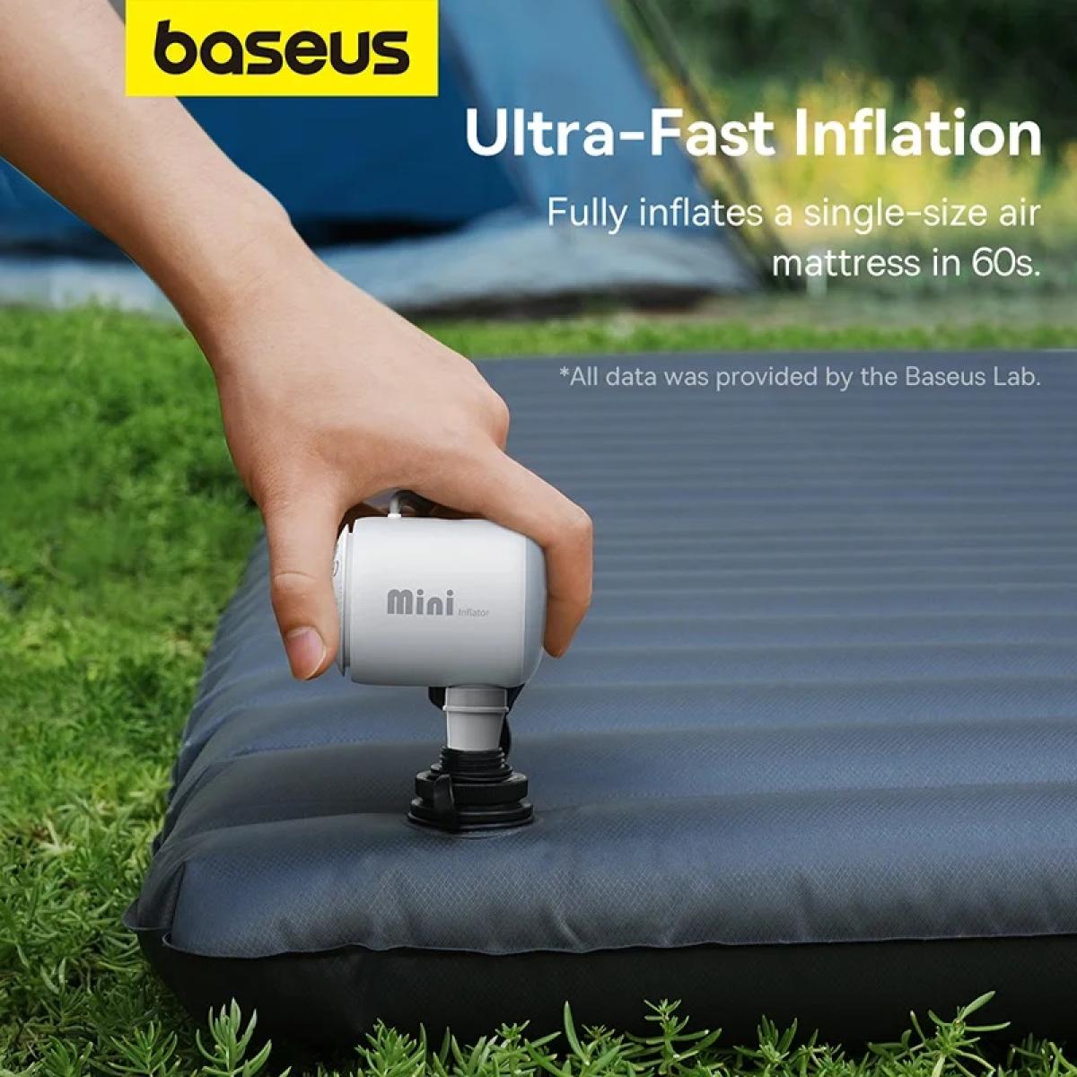 Baseus Pocket Go Portable Air Pump Stellar White