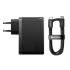 Baseus GAN5 Pro Digital Fast Charger 2c+u 160w EU Cluster Black (with Superior Series Fast Charging Data Cable Type C to Type C 240w 48v/5a)