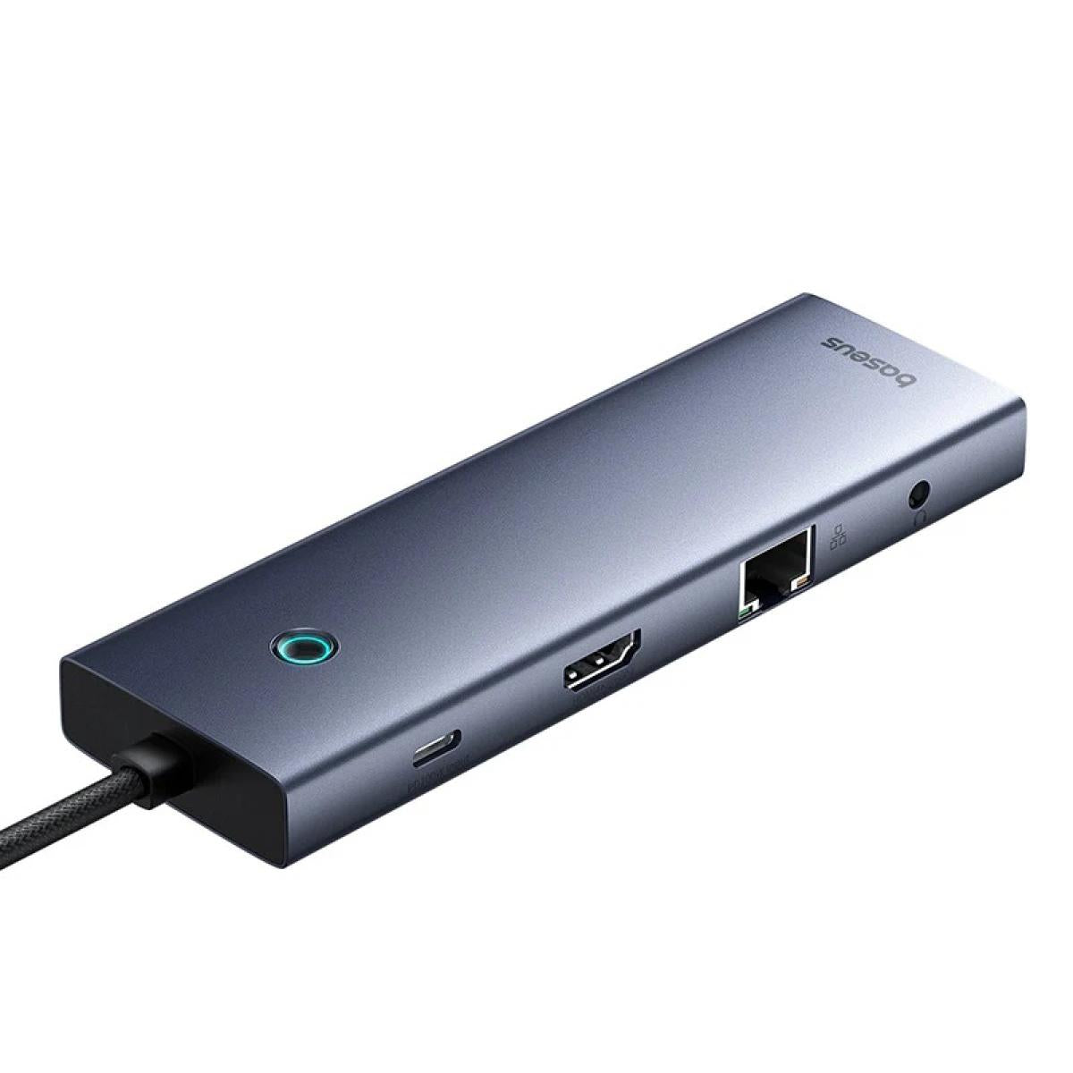Baseus UltraJoy Series 10 - Port HUB Docking Station, Type - C to HDMI, VGA, 3xUSB 3.0, PD, RJ45, SD/TF - Space Gray