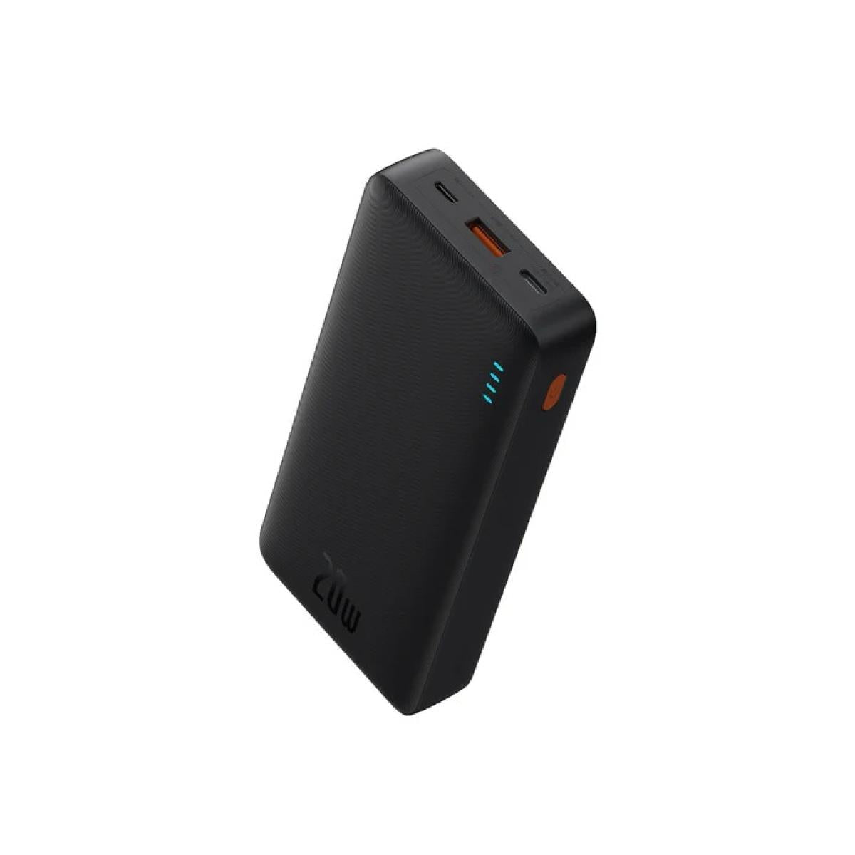 Baseus Airpow Fast Charge Power Bank 20000mah 20w Cluster Black (with Simple Series Containing Universal USB to Type C 50cm Black）