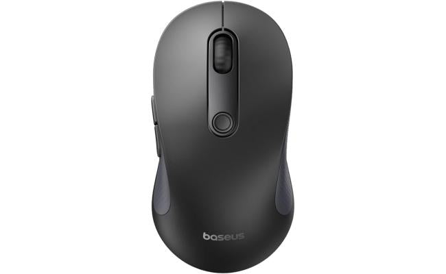 Baseus F02 Ergonomic Dual - Mode Wireless Mouse Bluetooth 5.2 and 2.4Ghz Connectivity, Silent Buttons, 5 DPI Modes - Black