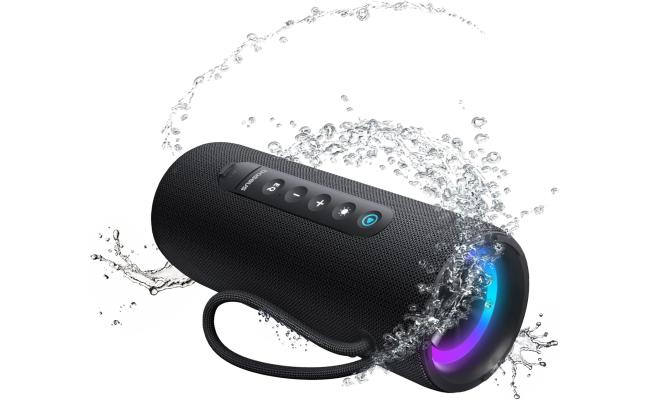 Baseus Aequr Series Vo20 Bluetooth Speaker With Ambient Rgb Light | Bt 5.3, 15h Playtime, 15w Loud Stereo Sound, Deep Bass Black Baseus Aequr Series Vo20 Bluetooth Speaker With Ambient Rgb Light | Bt 5.3, 15h Playtime, 15w Loud Stereo Sound, Deep Bass Black