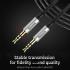 Baseus Yiven M30 Audio Cable Male to Male 3.5mm Aux Cable 1.5 meter - Black with cables