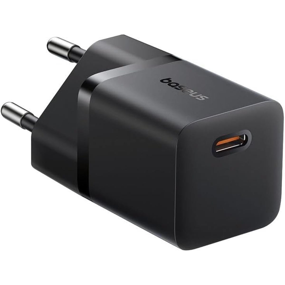 Baseus GAN5 Fast Charger (mini) 1c 25w EU Cluster Supports Pps, Pd 3.0, Qc 3.0 Black