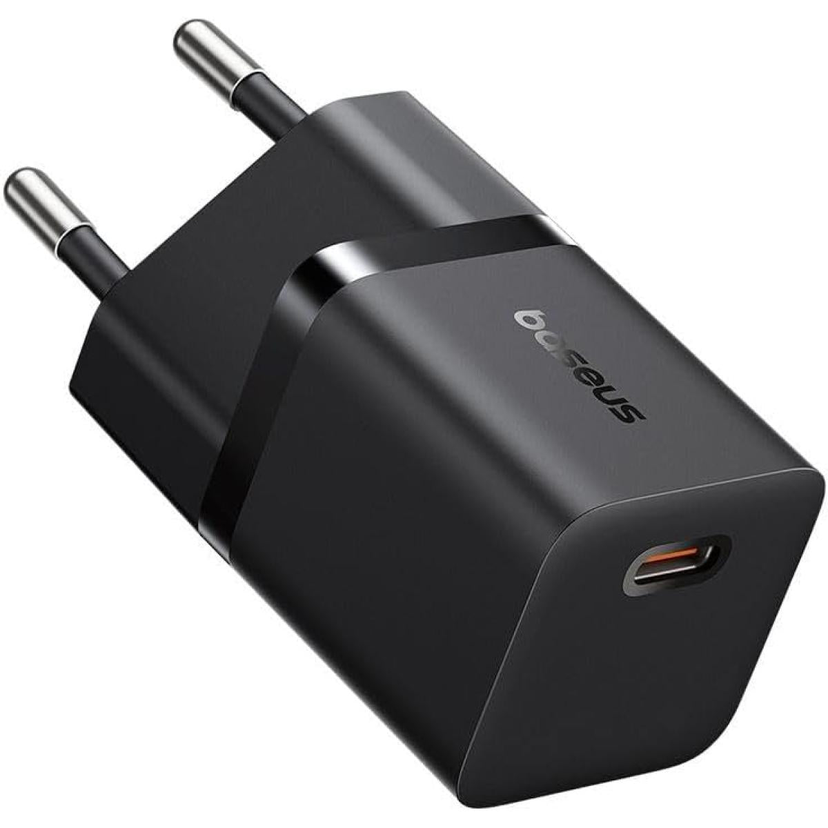 Baseus GAN5 Fast Charger (mini) 1c 25w EU Cluster Supports Pps, Pd 3.0, Qc 3.0 Black
