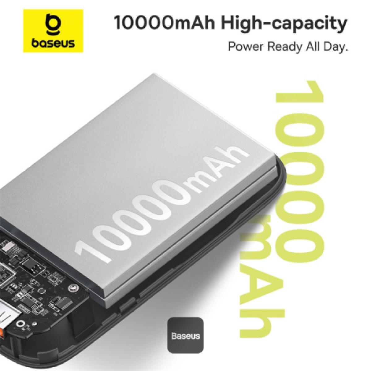 Baseus Qpow2 10000mah Digital Display Fast Charge Power Bank 30w With Built In Dual Type C Cable Black Baseus Qpow2 10000mah Digital Display Fast Charge Power Bank 30w With Built In Dual Type C Cable Black
