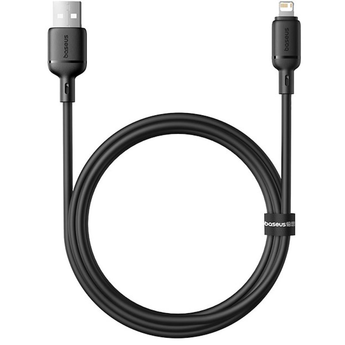Baseus Silky Series Fast Charging Cable USB to Lightning 2.4A 1m - Black