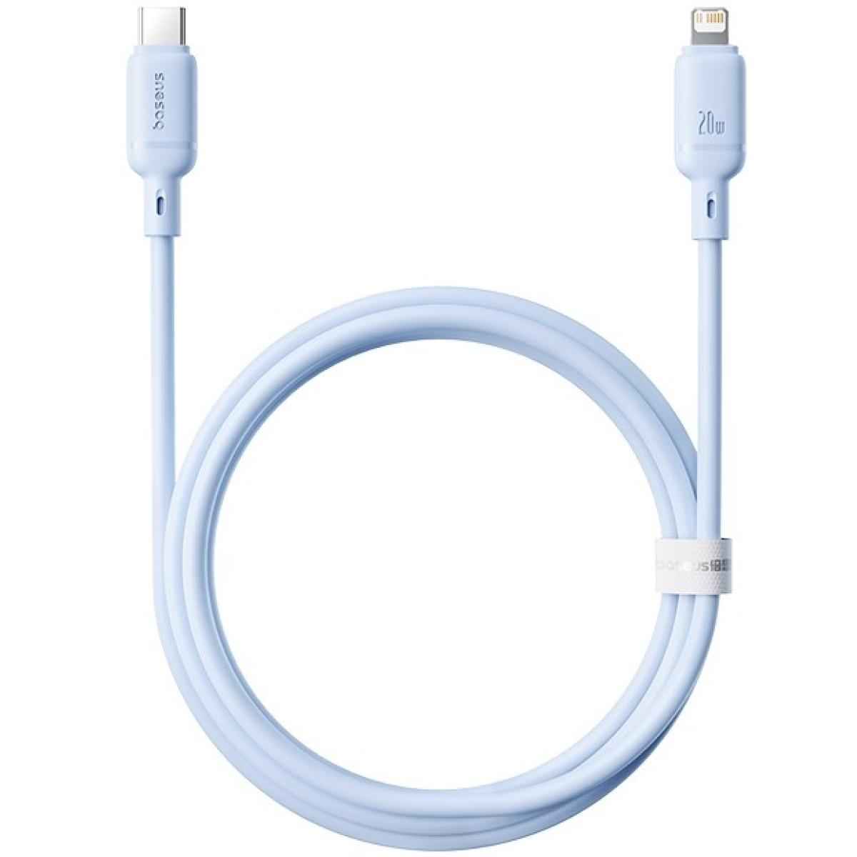 Baseus Silky Series Fast Charging Cable Type C To Lightning 20w Blue