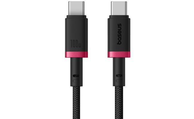 Baseus Dura Series Fast Charging Cable Type - C to Type - C 100W 1 meter - RedBlack