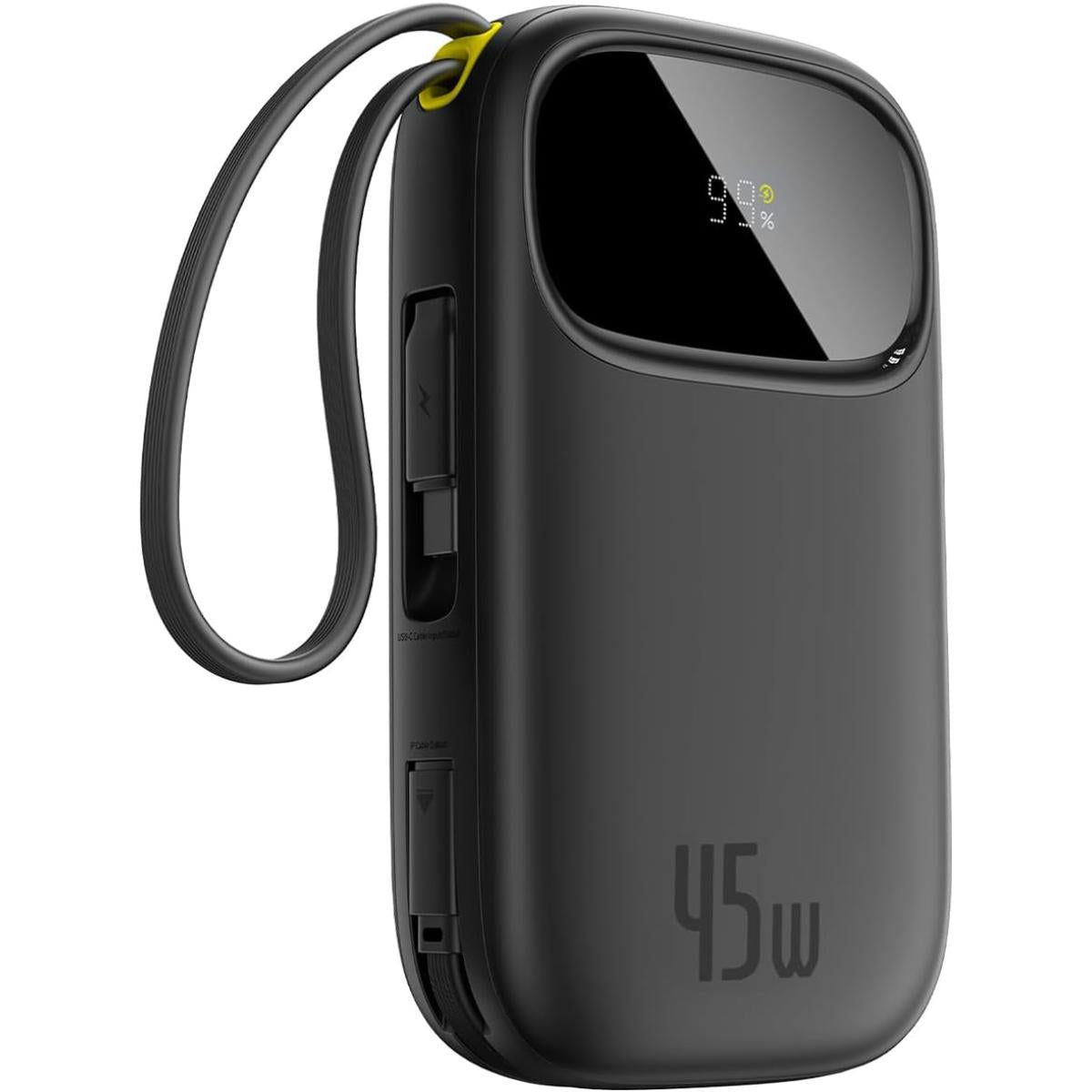 Baseus Powerbank 20000mAh 45W with Integrated USB - C Cable, USB cable