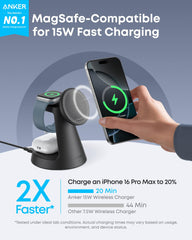 Anker MagGo(3-in-1, Dock Stand) cable and charger
