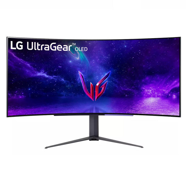 LG 45GR95QE-B 45-INCH ULTRAGEAR OLED CURVED GAMING MONITOR WQHD WITH 240HZ REFRESH RATE 0.03MS RESPONSE TIME