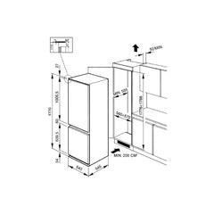 DR C 7280 Fpi 277 Integrated Fridge Freezer 271L