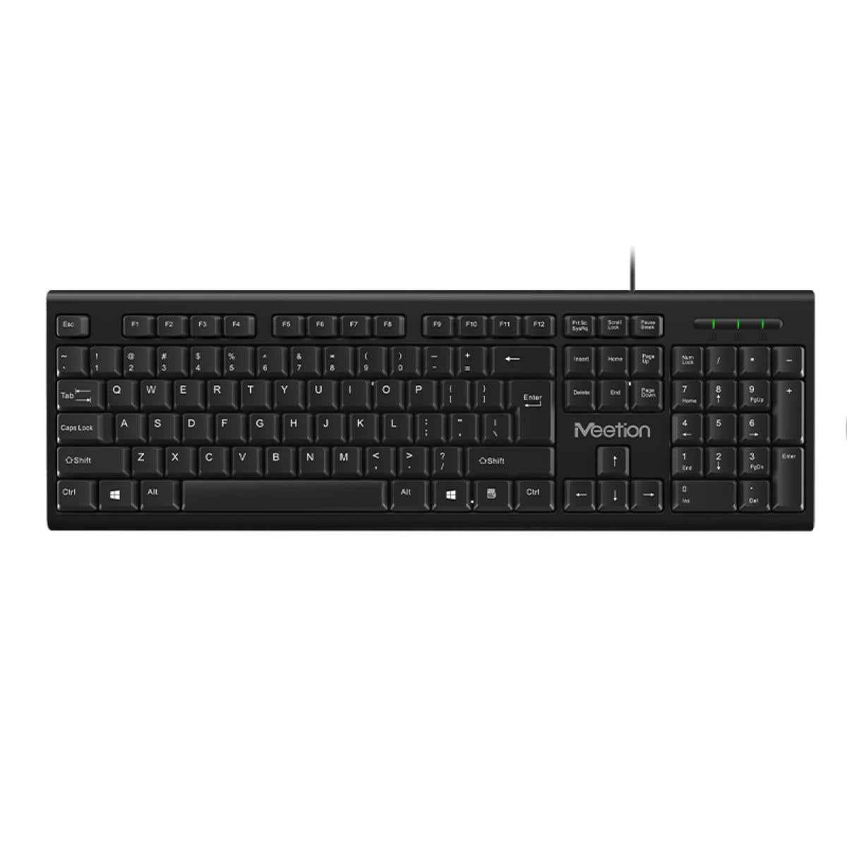 MeeTion C100 wired keyboard and mouse combo for computer setup