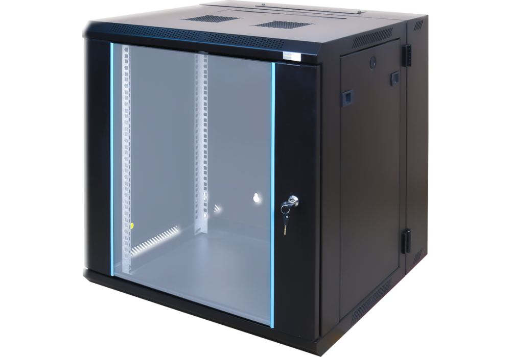12U Wall Mount Network Server Cabinet 600x450x650mm – High-Capacity 19" Rack with 6-Socket PDU & Fan